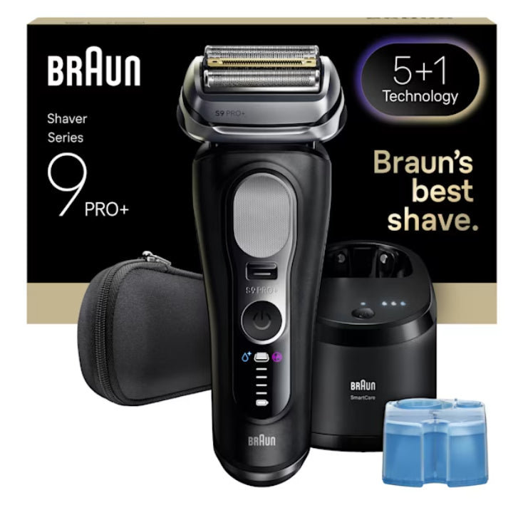 Braun Series 9 Pro+ 9660CC Rasoir à grille Tondeuse Noir, Argent
