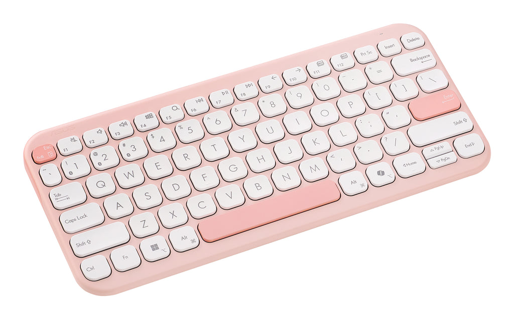 ASUS Marshmallow Keyboard KW100 clavier Maison Bluetooth QWERTZ Allemand Rose