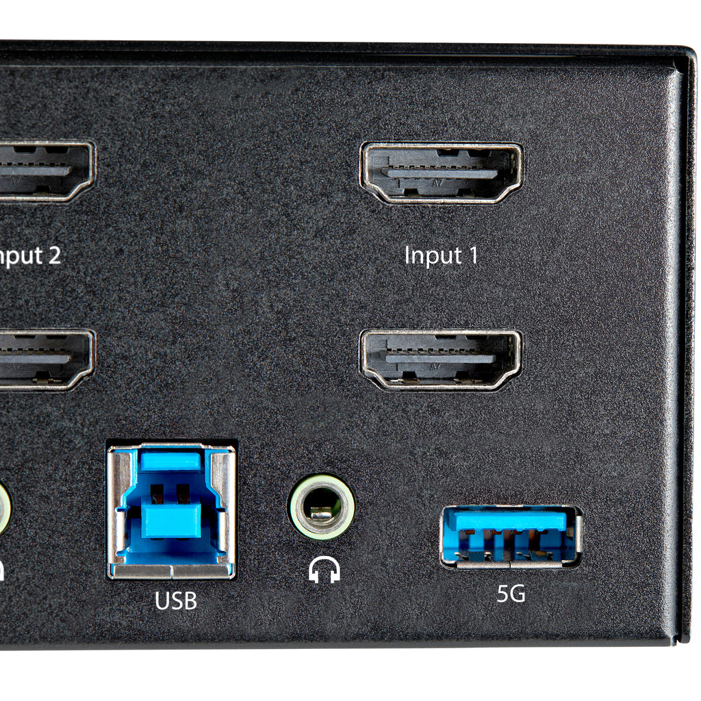 StarTech.com Commutateur KVM HDMI 2.0 2 Ports 2 Écrans 4K 60Hz Ultra HDR avec Hub USB 3.0