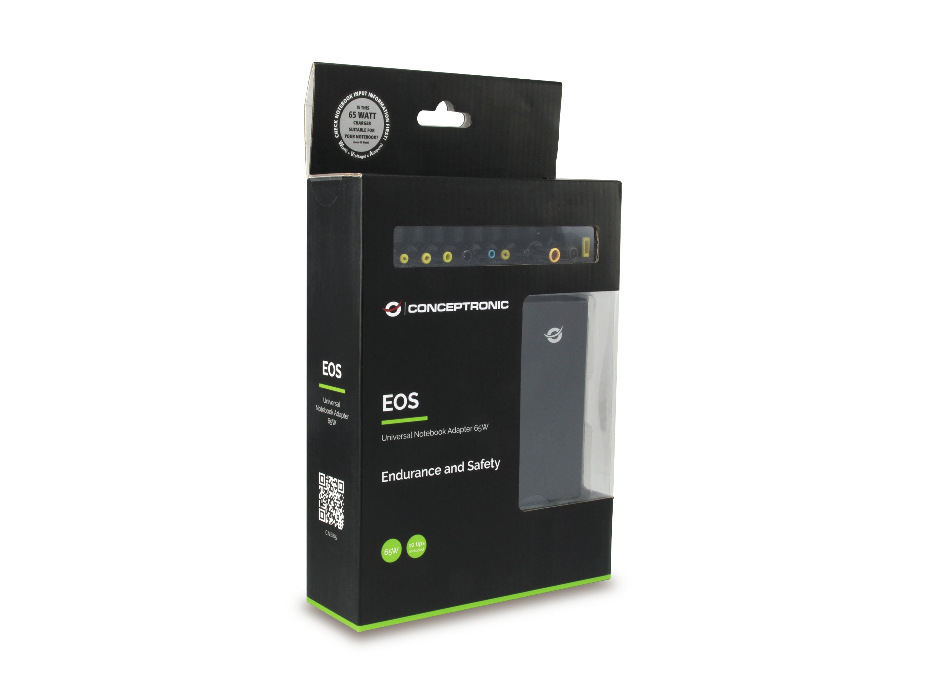 Conceptronic CNB65 adaptateur de puissance & onduleur Intérieure 65 W Noir