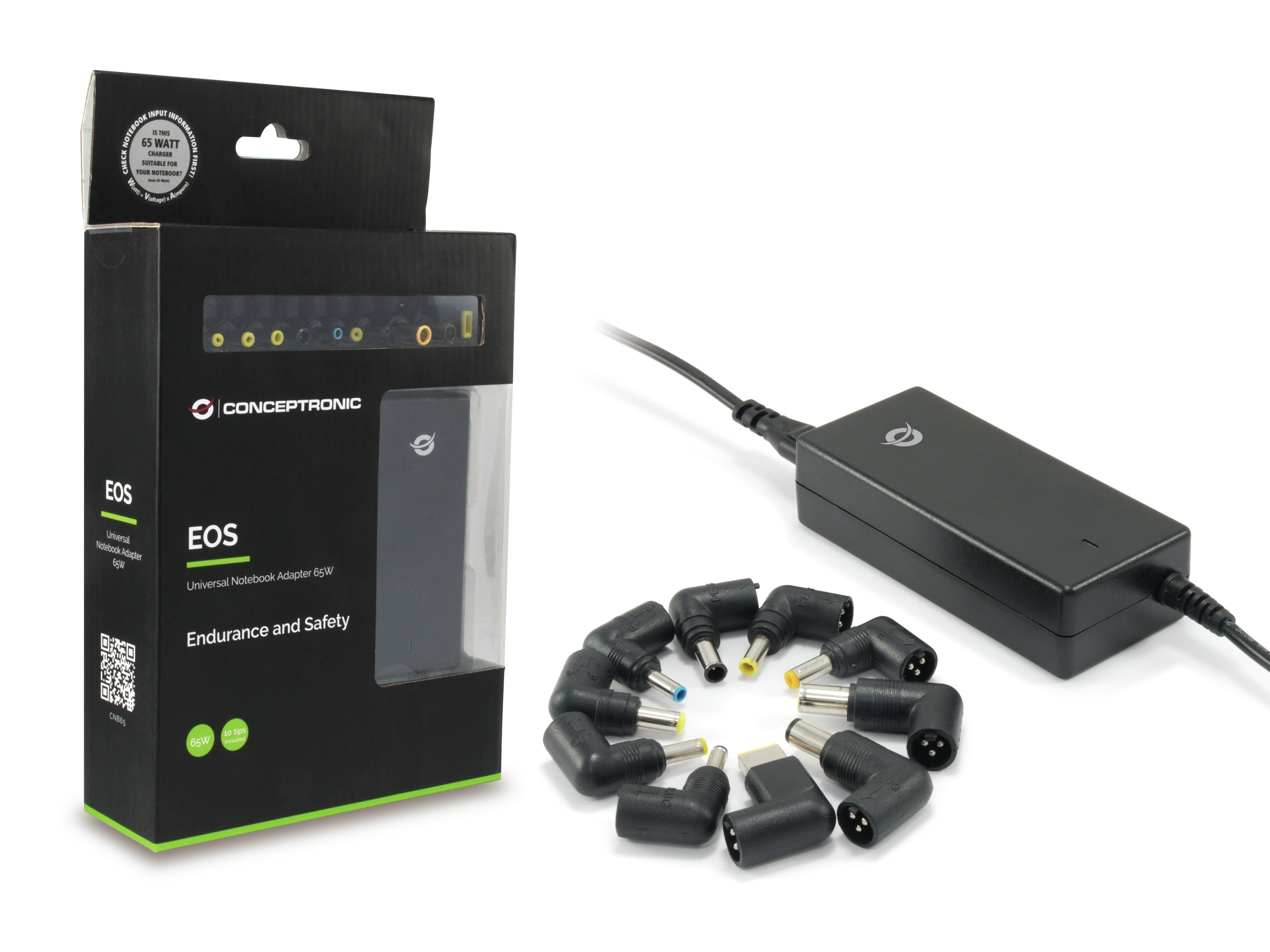Conceptronic CNB65 adaptateur de puissance & onduleur Intérieure 65 W Noir