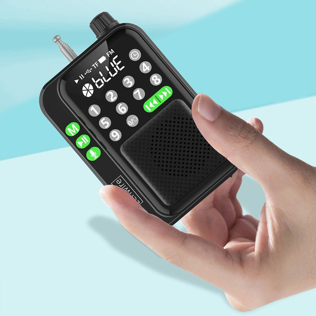Mini radio FM de poche Bluetooth portable pour le chantier ou la cuisine, fonctionnant sur piles - Zenwire Y1