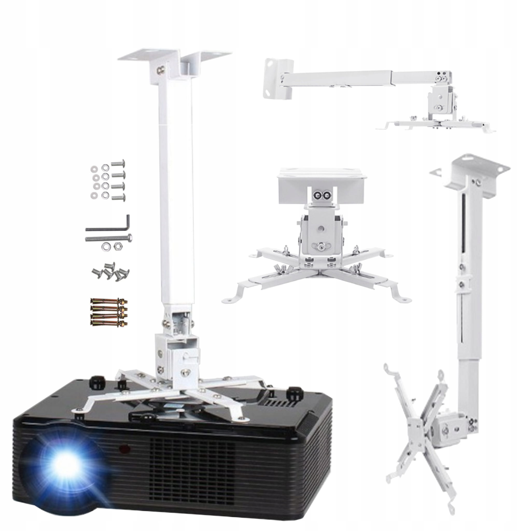 Support de fixation 4-en-1 pour projecteur, pour montage au plafond ou mural, jusqu'à 25 kg, Zenwire