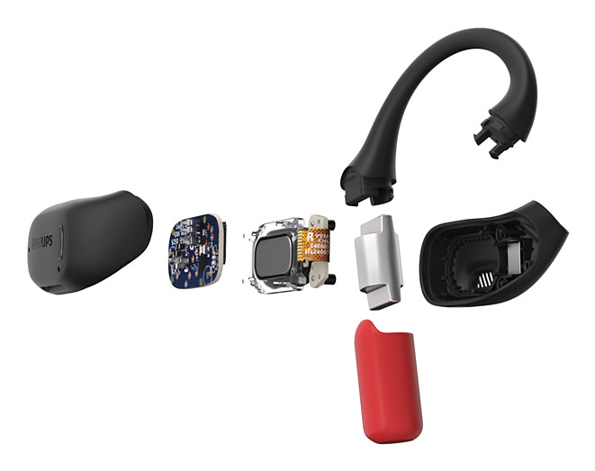 Philips 6000 series TAA6709BK/00 Casque True Wireless Stereo TWS Sport Bluetooth, Noir et Rouge