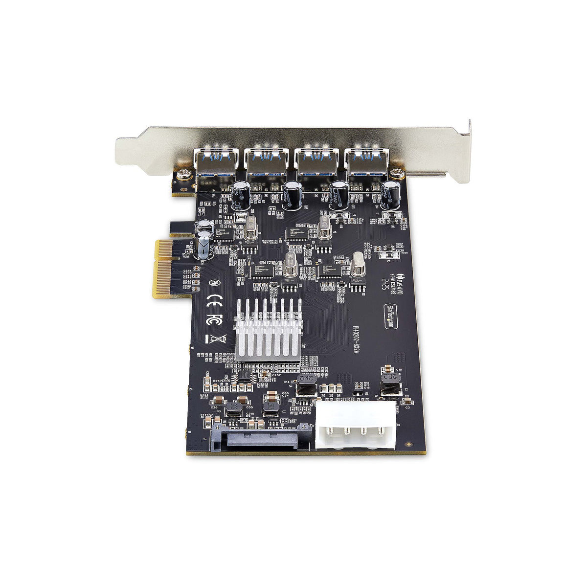 StarTech.com Carte PCIe USB 4 Ports USB 3.2 5Gbps, 4 Contrôleurs Indépendants, Ports USB-A, Windows/macOS/Linux