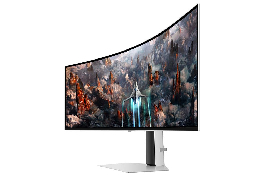Samsung Samsung G93SC écran plat de PC 124,5 cm (49") 5120 x 1440 pixels Dual QHD OLED Argent