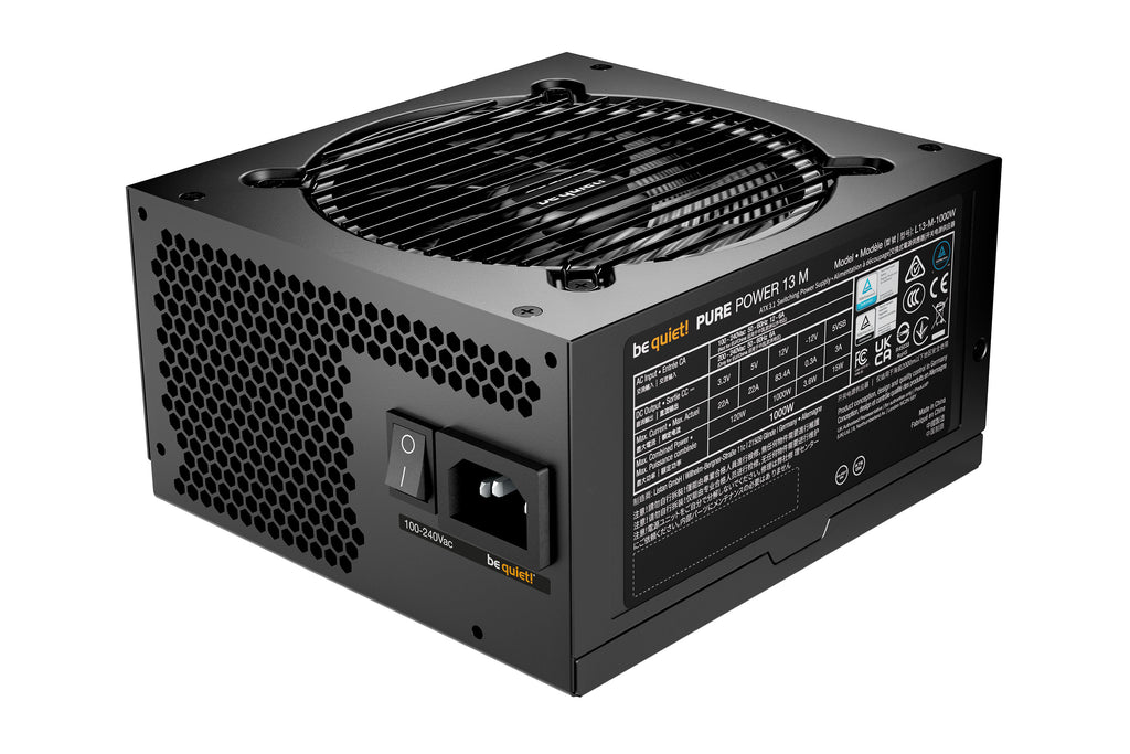 be quiet! Pure Power 13 M 1000 W, Alimentation ATX 3.1, Semi-Passive, 80 Plus Gold