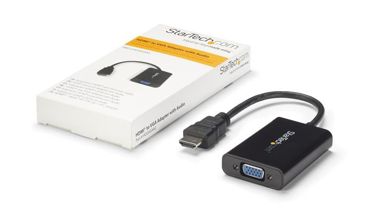 StarTech.com Câble adaptateur / Convertisseur HDMI vers VGA avec audio - Mâle / Femelle - Noir