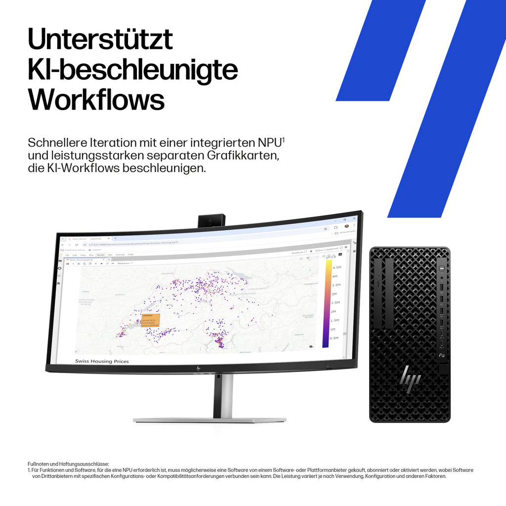 HP Workstation Z1 G1i Tower, Intel Core Ultra 5 245, 16GB RAM, 512GB SSD, Intel Graphics, Windows 11 Pro