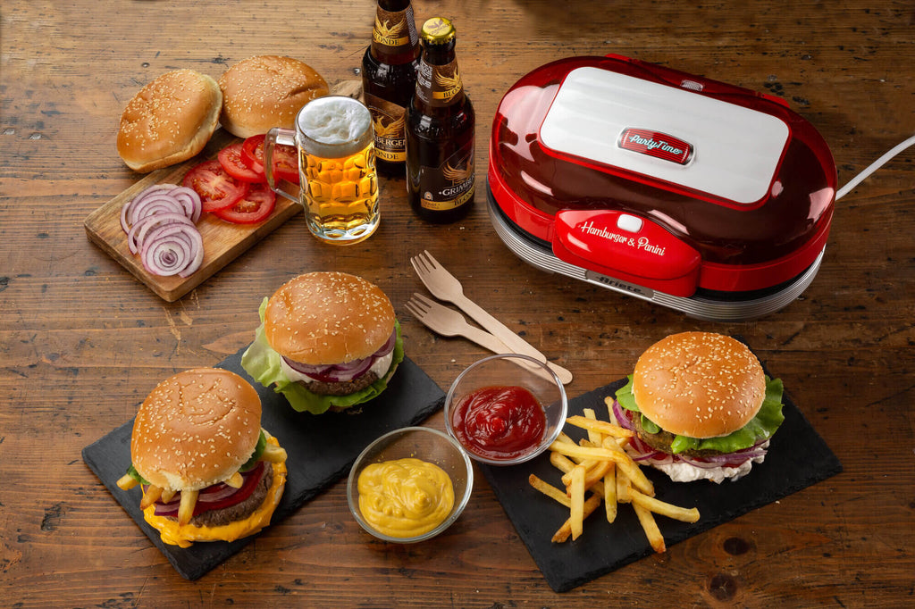 Ariete Party Time 0205 Burgermaskine 1.2kW Rød - vue 2