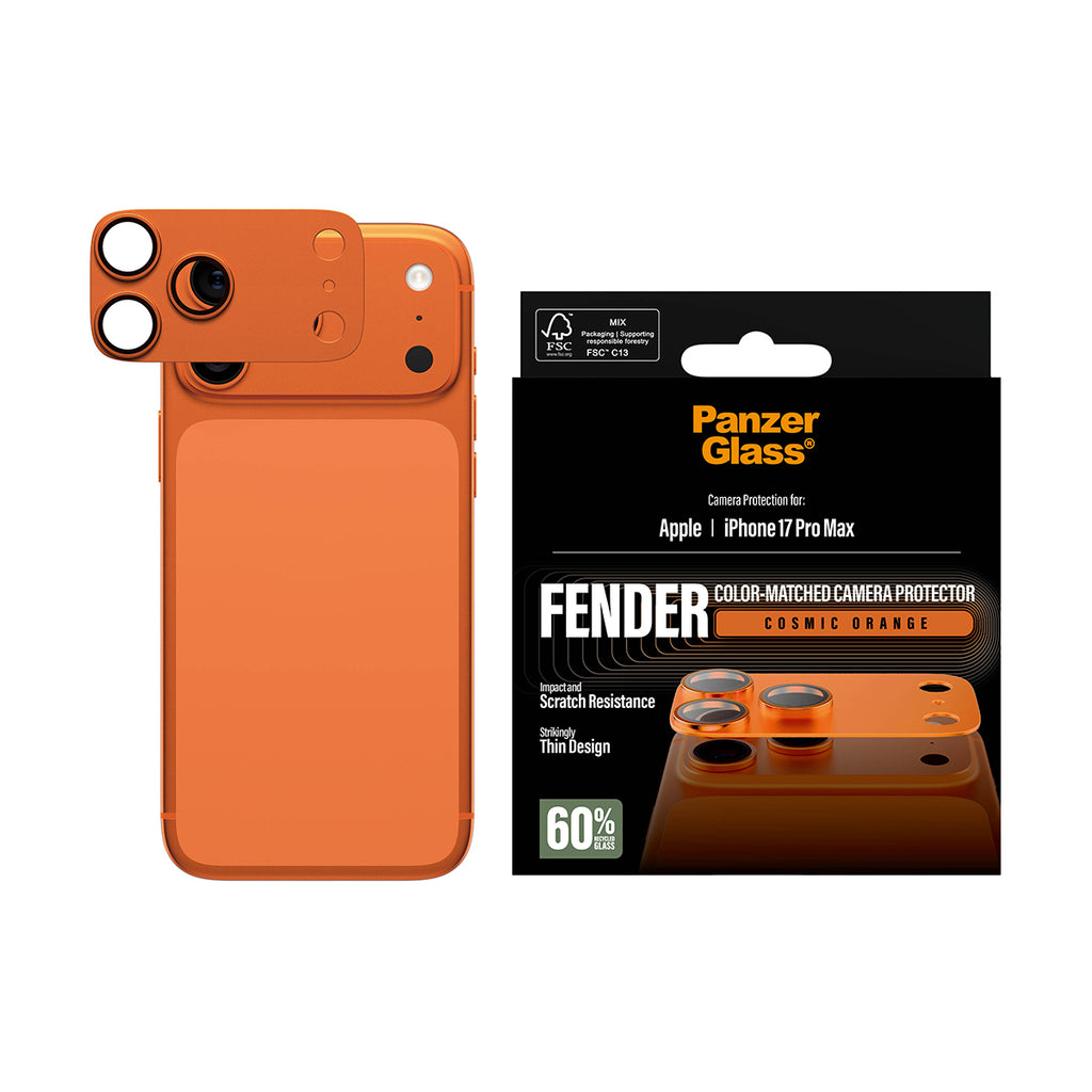 PanzerGlass ® Fender Camera Protector Cosmic Orange iPhone 17 Pro Max Protection d'écran transparent Apple 1 pièce(s)