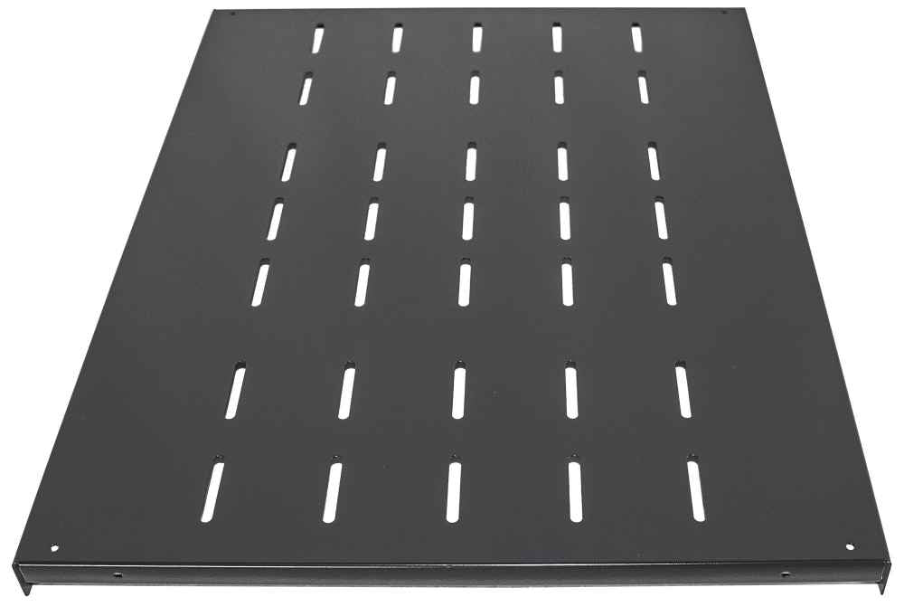 Intellinet Étagère fixe renforcée 19", 1U, profondeur 600 mm, charge max. 100 kg, noire, garantie trois ans - vue 3