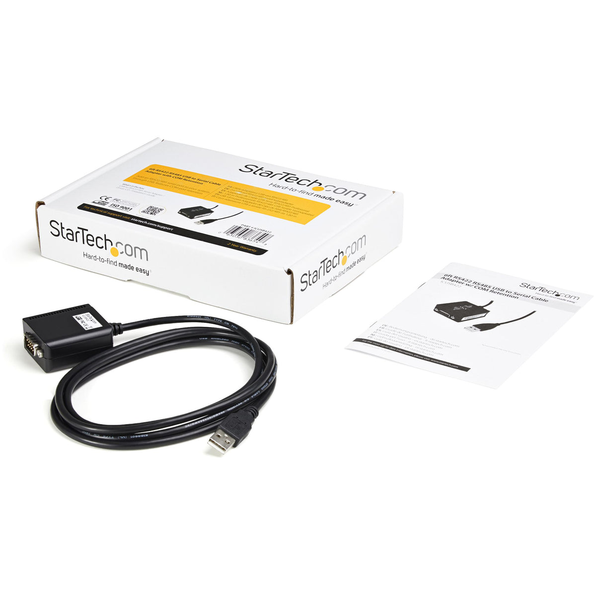StarTech.com Adaptateur USB vers RS422/485, Câble 1.80m avec Mémorisation de Port COM