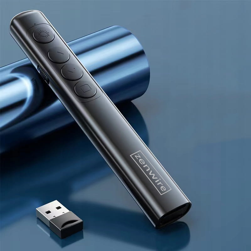 Télécommande laser sans fil avec pointeur laser USB pour présentations Zenwire S9
