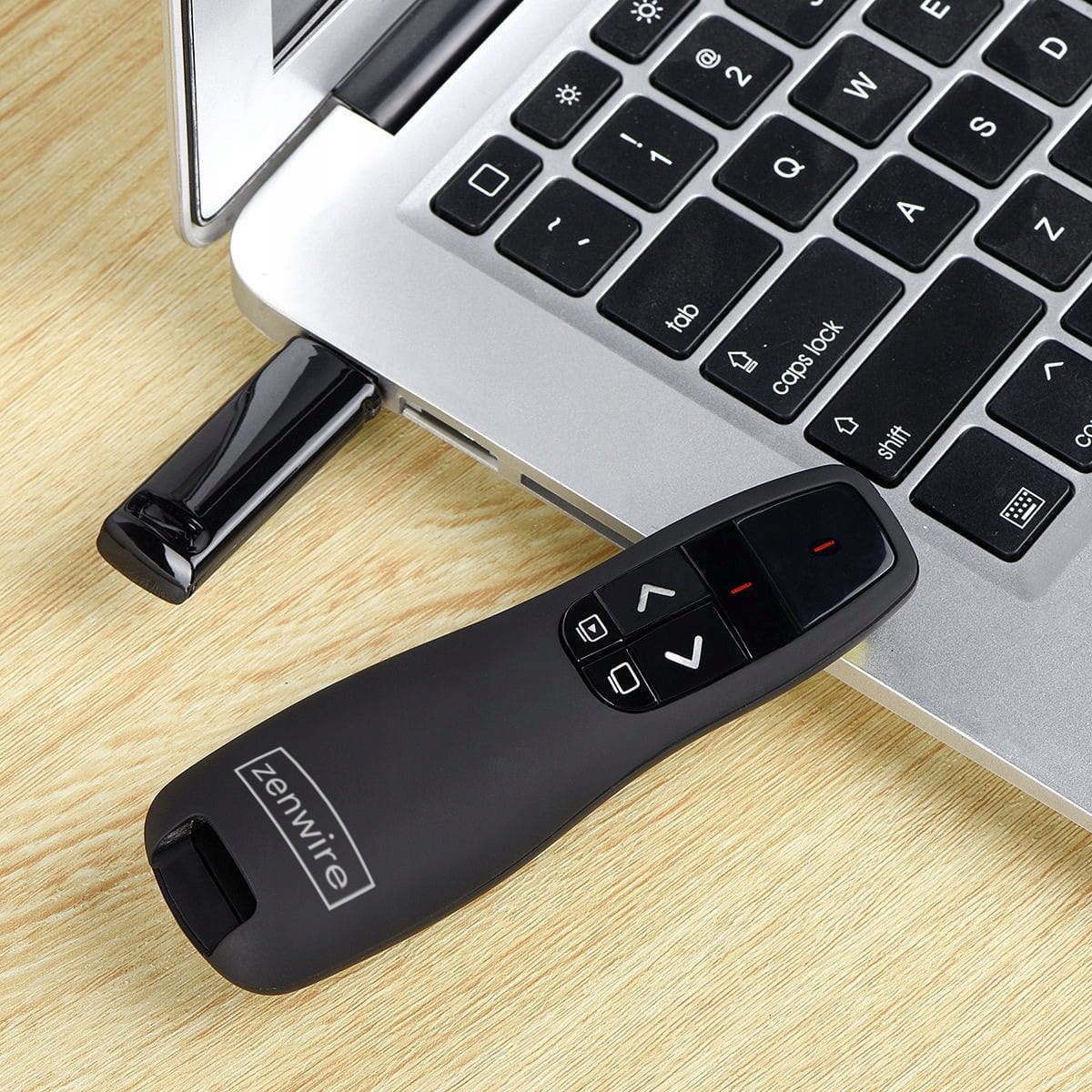 POINTEUR LASER SANS FIL TÉLÉCOMMANDE DE PRÉSENTATION LASER USB Zenwire S15