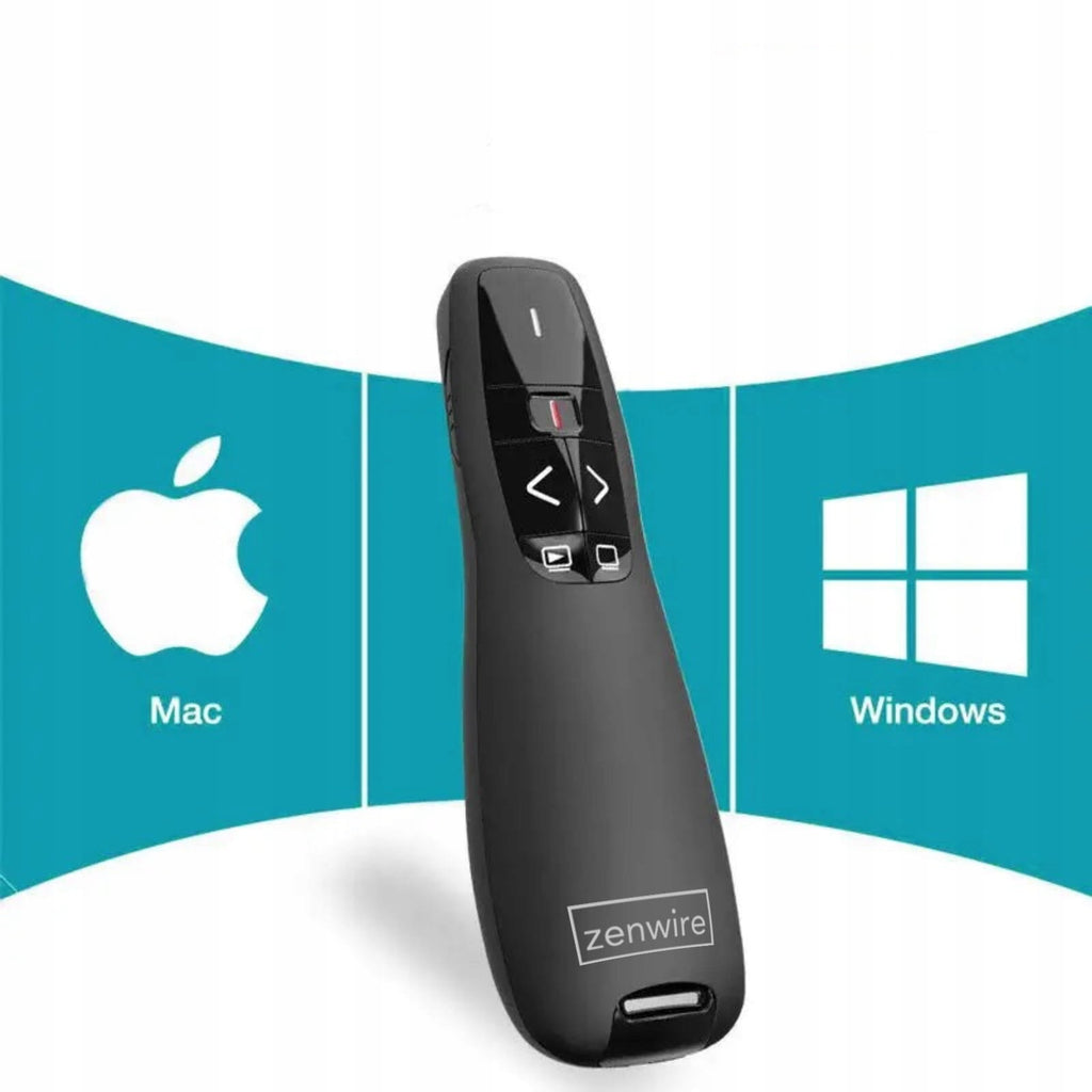 POINTEUR LASER SANS FIL TÉLÉCOMMANDE DE PRÉSENTATION LASER USB Zenwire S15