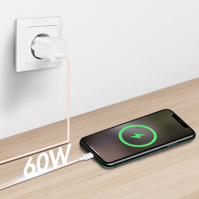 LogiLink CU0324 câble USB USB 2.0 1 m USB A USB C 0,48 Gbit/s 60 W Rose