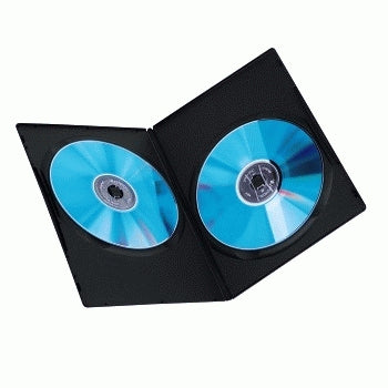 Hama DVD Slim Double-Box 10, Black 2 disques Noir
