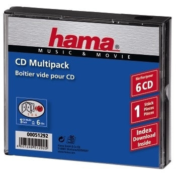 Hama CD-Multipack 6 6 disques Transparent