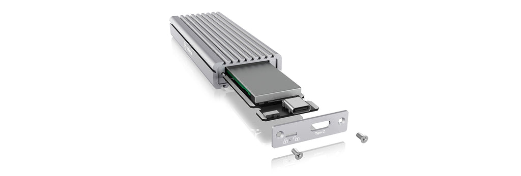 Boîtier SSD M.2 IB-1817Ma-C31 Argent, USB Type-C, PCIe 3.0, 10 Gbit/s