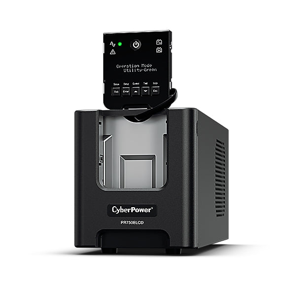 CyberPower PR750ELCD alimentation d'énergie non interruptible Interactivité de ligne 0,75 kVA 675 W 6 sortie(s) CA