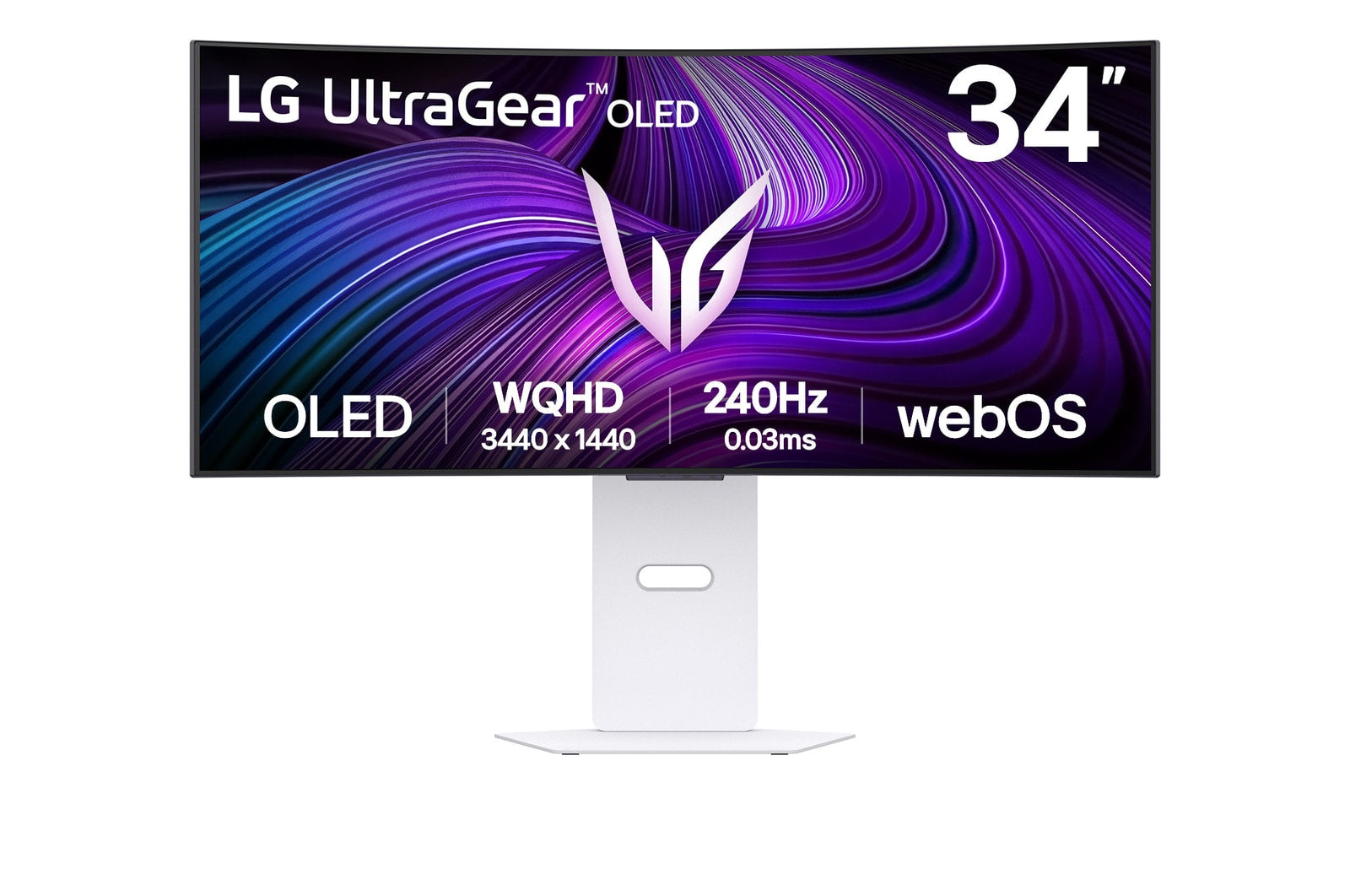 LG 34GX90SA-W écran plat de PC 86,4 cm (34") 3440 x 1440 pixels Wide Quad HD OLED Blanc