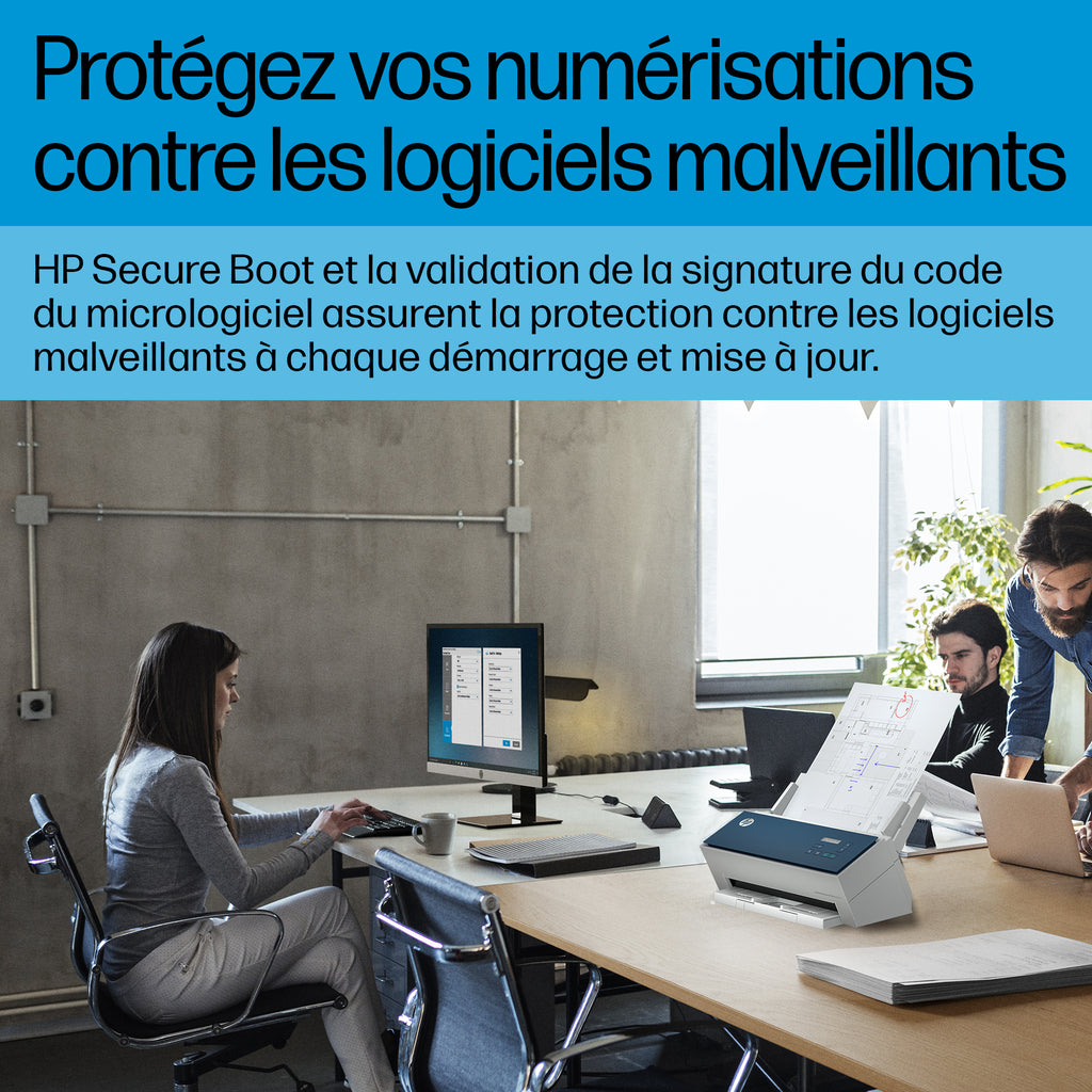 HP ScanJet Enterprise Flow 9000 s1 Scanner à défilement A3, jusqu’à 80ppm/160ipm, 600x 600 DPI
