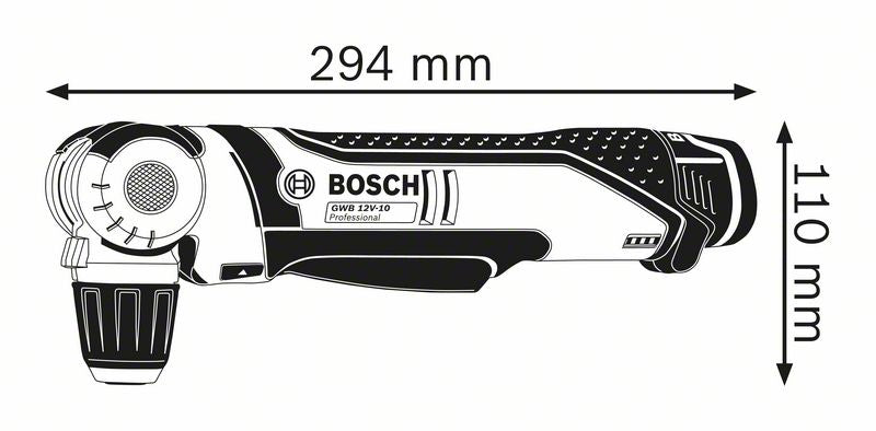 Bosch Bosch Perceuse d'angle sans fil GWB 12V-10 Professional