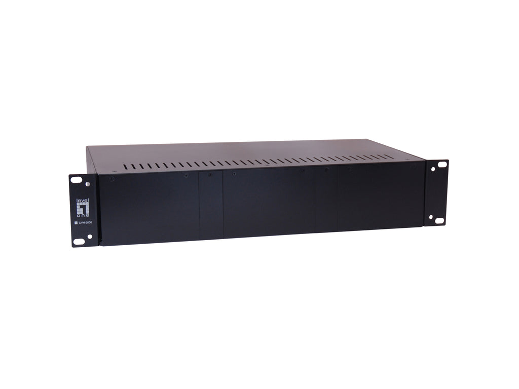 LevelOne CVH-2000 châssis de réseaux Noir