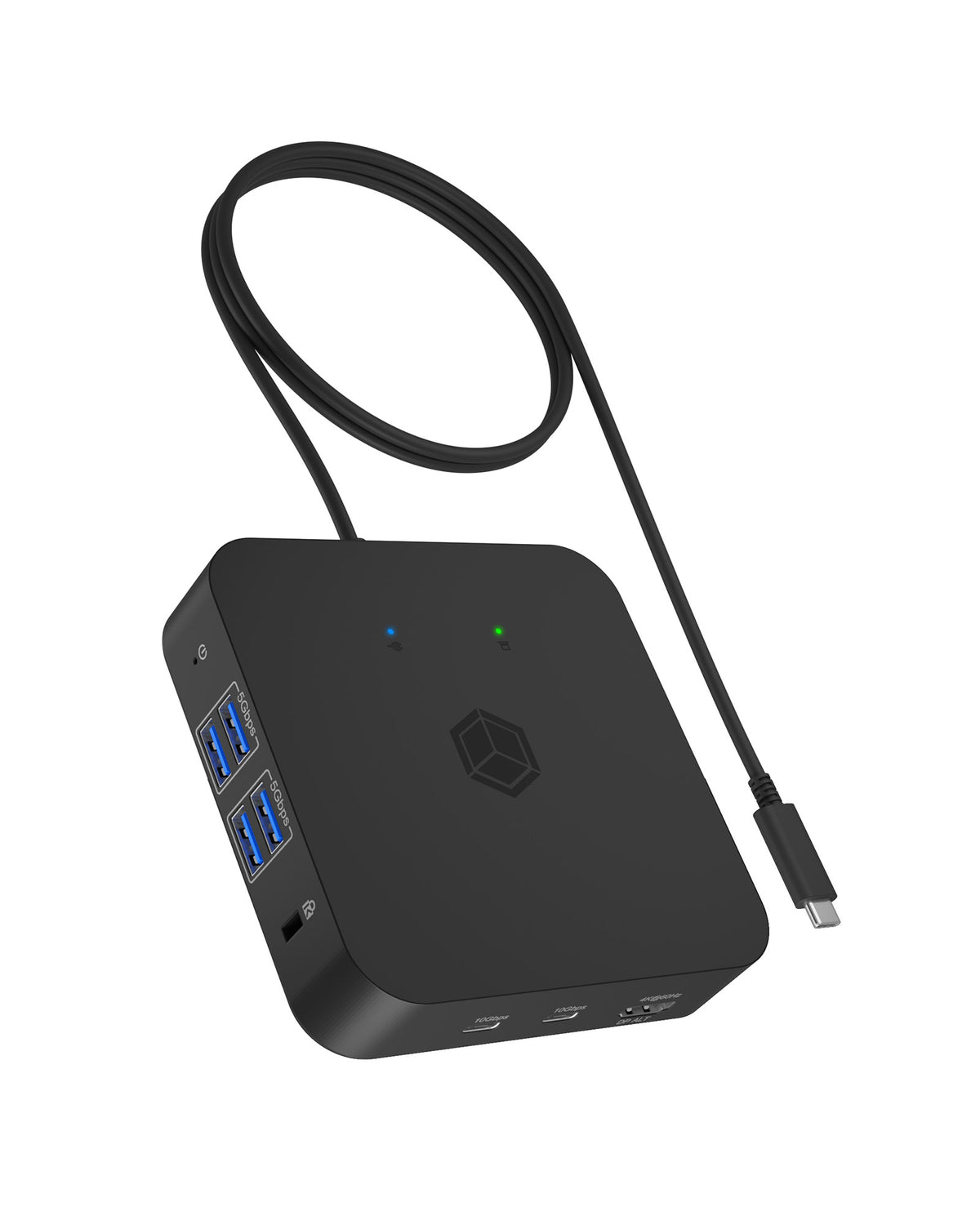 ICY BOX IB-DK4090-C Station d'accueil USB 3.2 Gen 2 (3.1 Gen 1) Type-C Noir