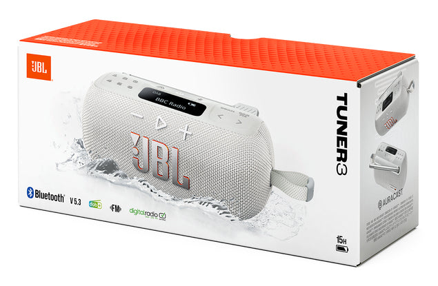 JBL TUNER 3 Portable Analogique et numérique Blanc