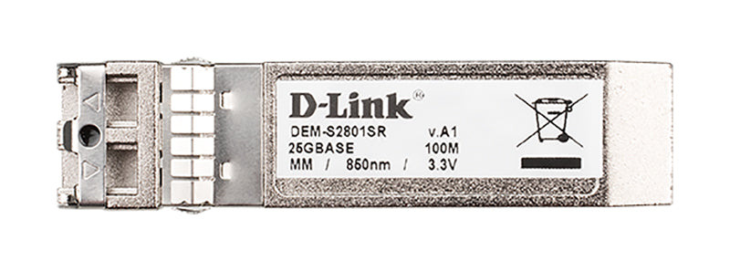 D-Link DEM-S2801SR module émetteur-récepteur de réseau Fibre optique 25000 Mbit/s SFP28 850 nm