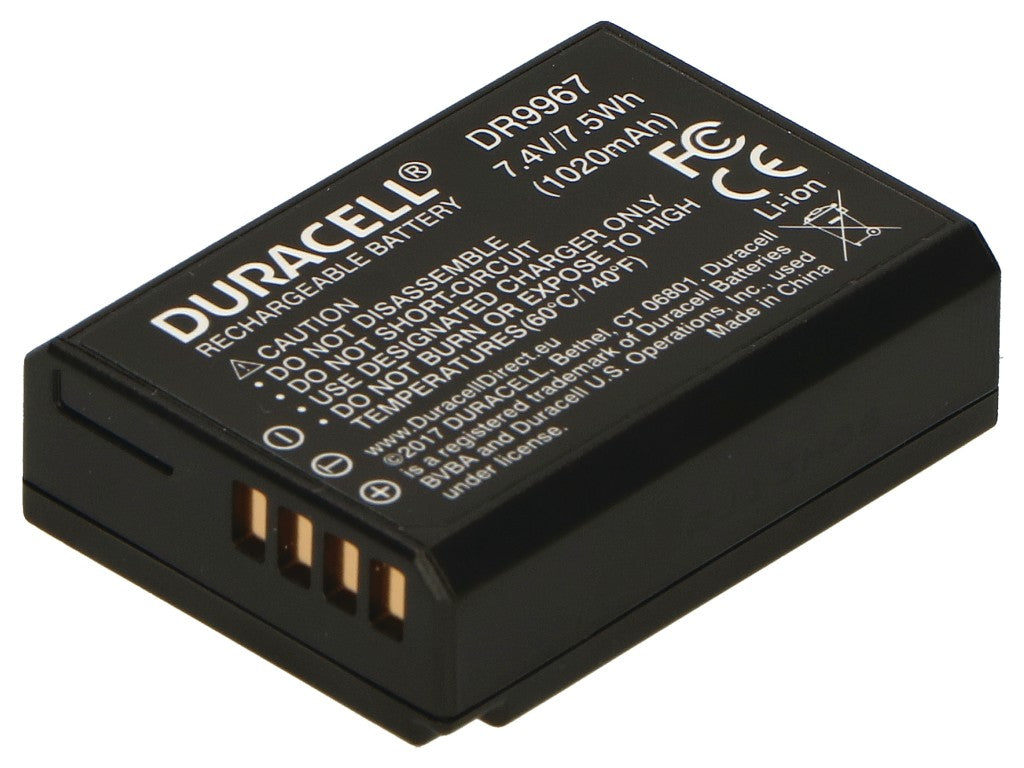 Duracell DR9967 Batterie Lithium-Ion pour Appareil Photo et Caméscope, 1020 mAh