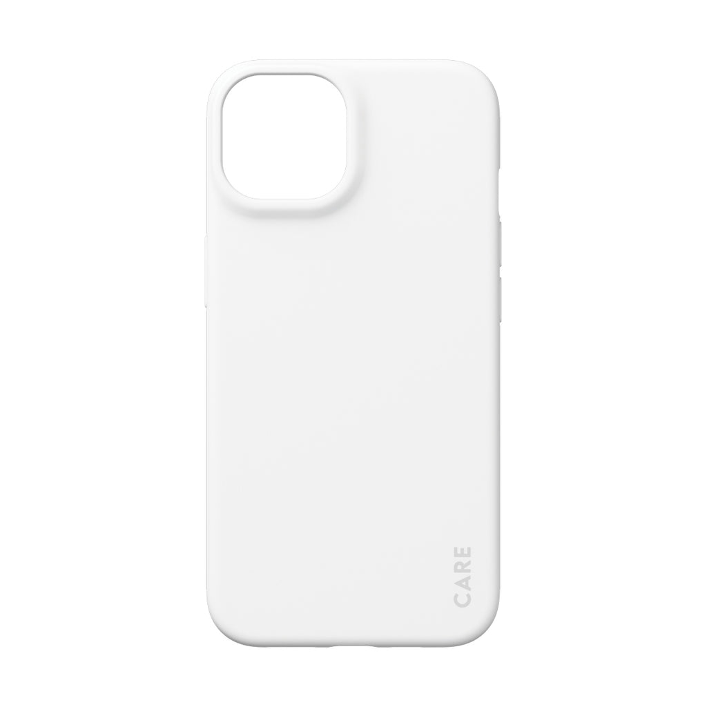 PanzerGlass CARE Case White Orchid pour iPhone 13 et iPhone 14, Coque de Protection Blanche