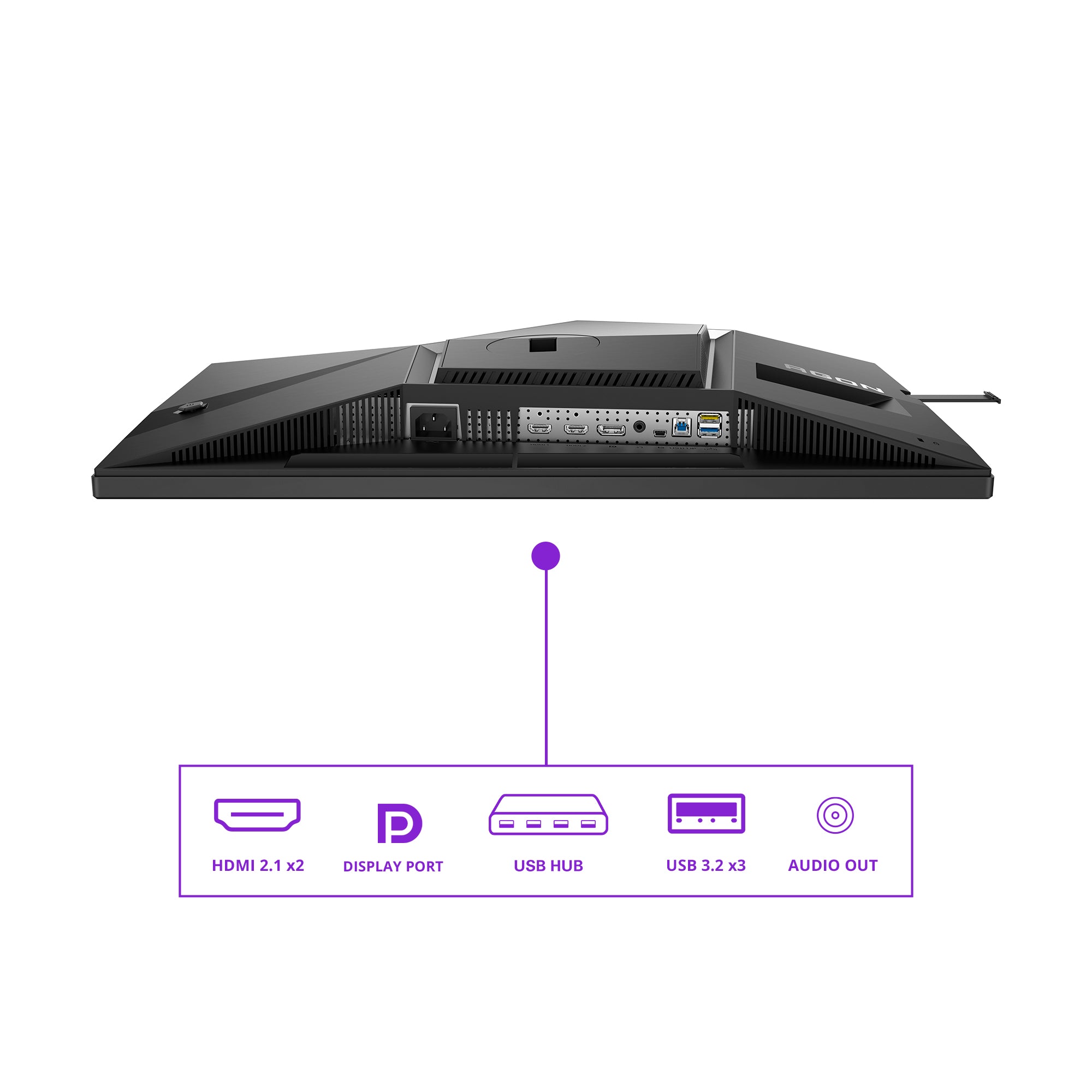 AOC AGON PRO AG326UD écran plat de PC 80 cm (31.5") 3840 x 2160 pixels 4K Ultra HD QD-OLED Noir