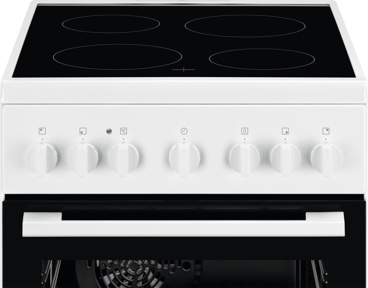 Electrolux LKR500066W Cuisinière Electrique Céramique Noir, Blanc - vue 2