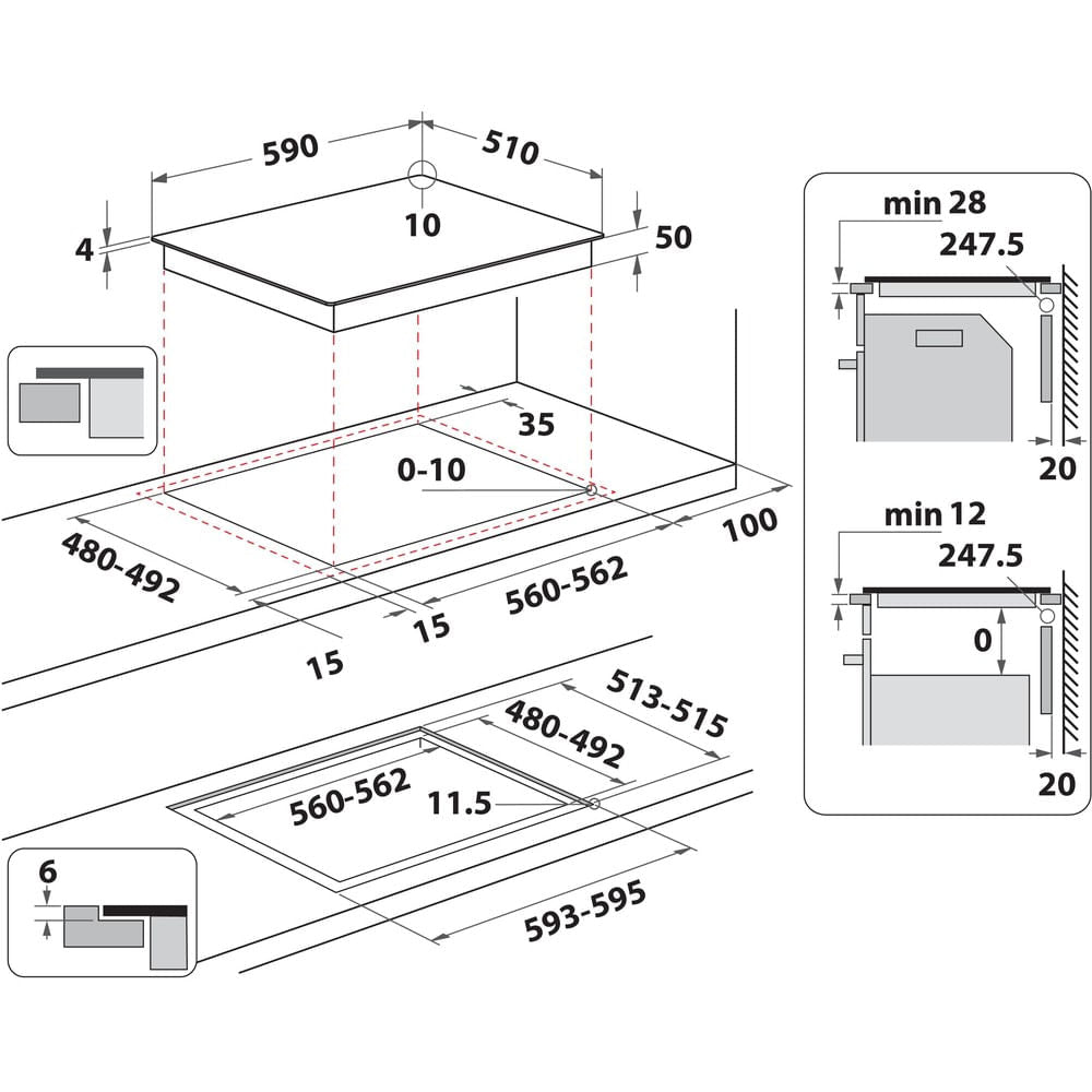 Whirlpool 869991740760 hob