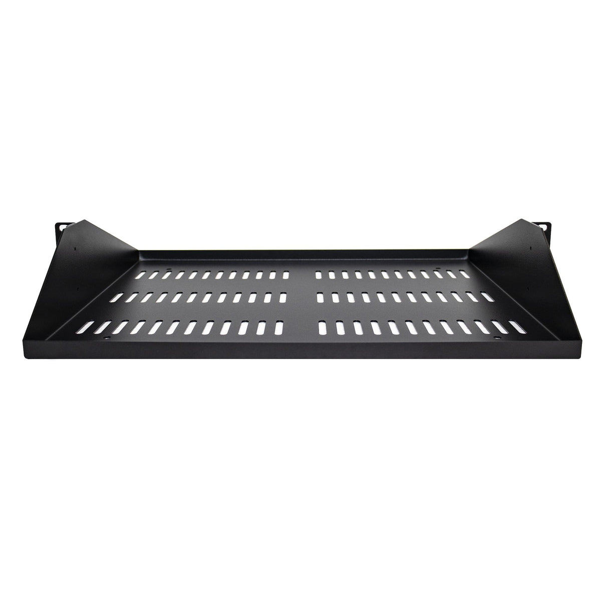 StarTech.com Étagère Rack 19 pouces 2U Ventilé, Capacité 91kg, Profondeur 35,6cm, Noir