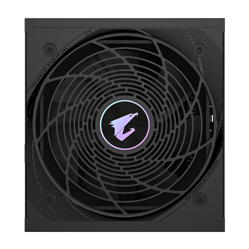 GIGABYTE AORUS ELITE P1000W ICE Alimentation - PCIe 5.0, 80 PLUS Platinum, Conception entièrement modulaire, Ventilateur de 120 mm, Compatible ATX 3.0, Prise EU
