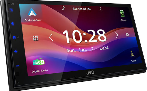 JVC KW-M595DBT récepteur multimédia de voiture Noir Wifi 22 W Bluetooth