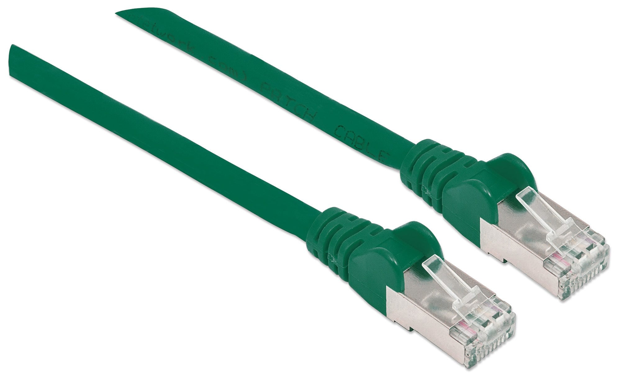 Intellinet Intellinet Câble patch réseau, Cat6, 1 m, vert, cuivre, S/FTP, LSOH/LSZH, PVC, RJ45, contacts plaqués or, anti-accroc, avec manchon, garantie à vie