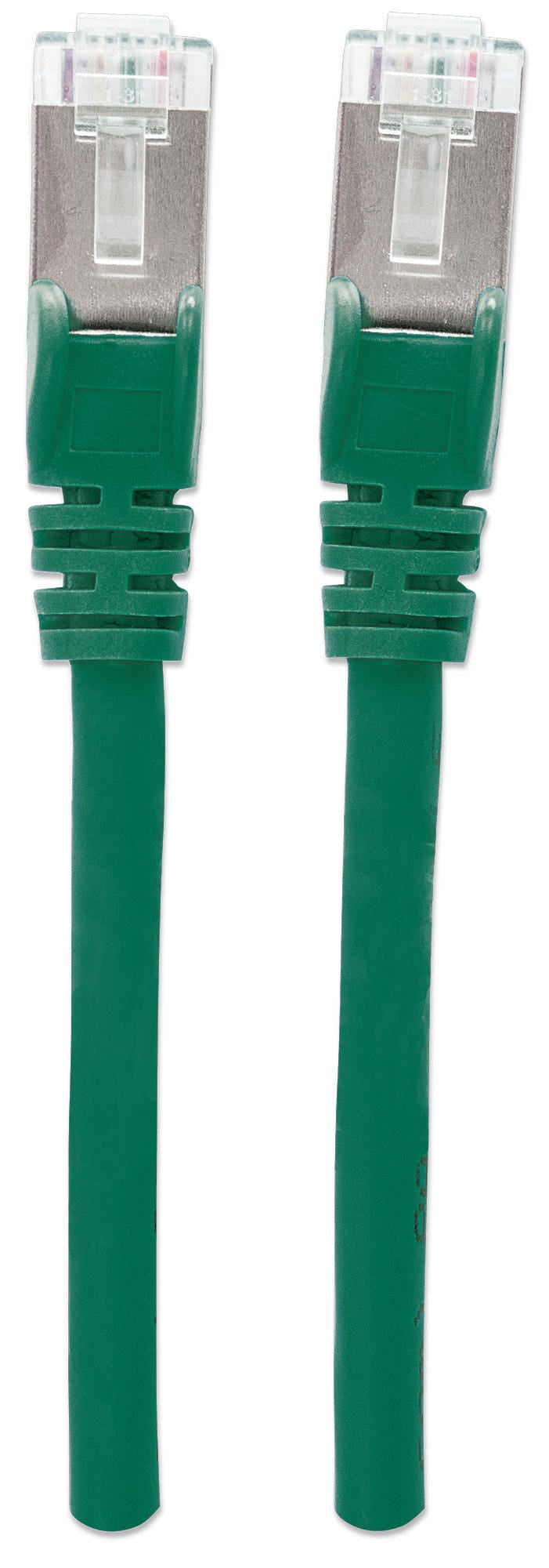 Intellinet Câble patch réseau, Cat6, 5 m, vert, cuivre, S/FTP, LSOH/LSZH, PVC, RJ45, contacts plaqués or, anti-accroc, avec manchon, garantie à vie
