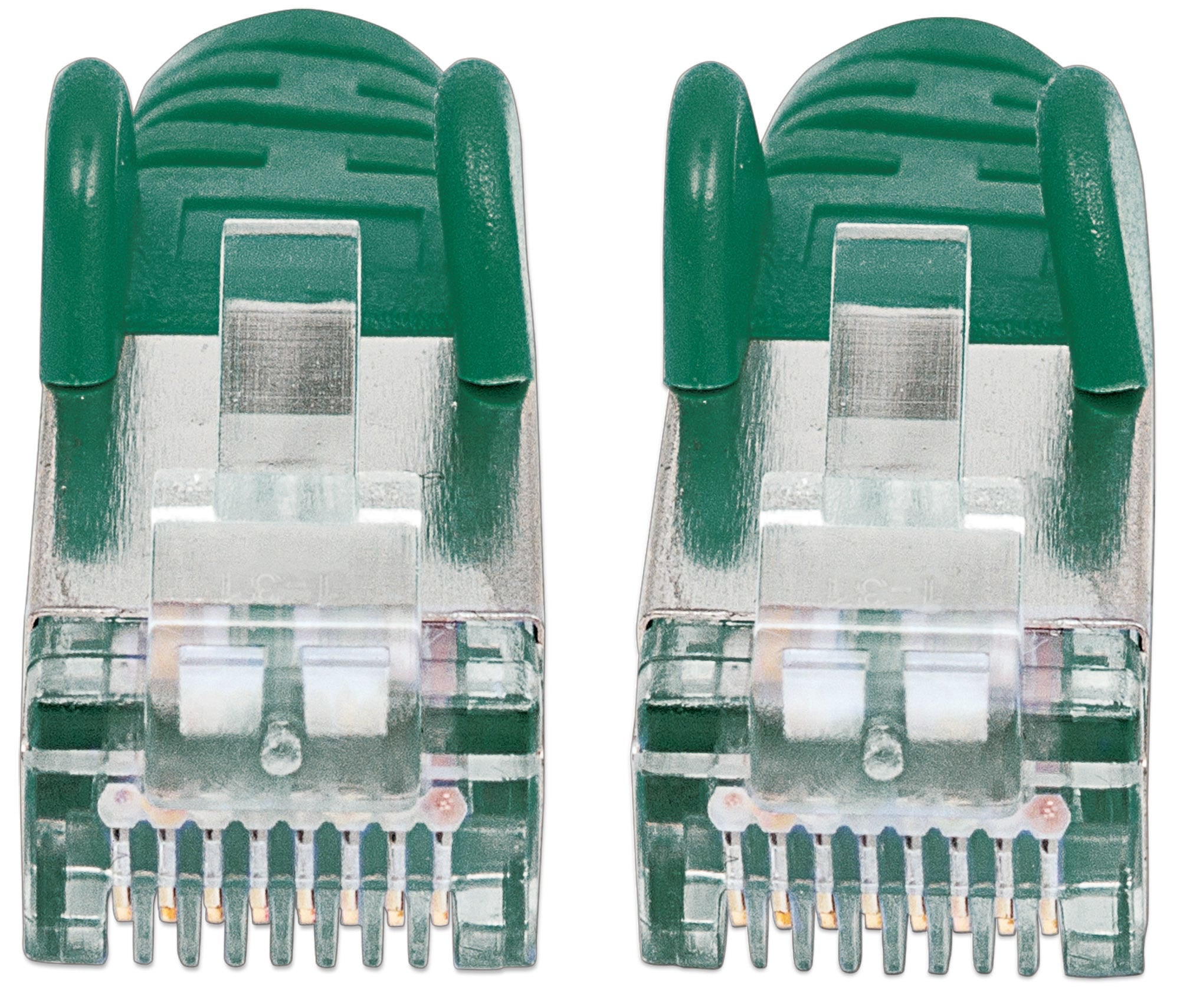 Intellinet Intellinet Câble patch réseau, Cat6, 1 m, vert, cuivre, S/FTP, LSOH/LSZH, PVC, RJ45, contacts plaqués or, anti-accroc, avec manchon, garantie à vie