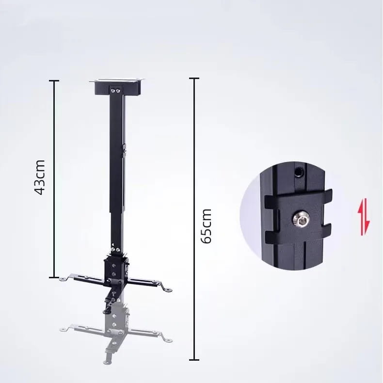 Support de fixation pour projecteur 4 en 1, noir, pour montage au plafond ou mural, jusqu'à 25 kg, Zenwire