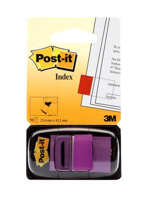 3M 680-8 Drapeaux Auto-adhésifs, Violet, 50,8 x 25,4 mm, 50 pièces