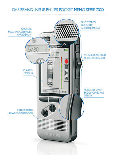 Philips DPM 7200 Carte flash Acier inoxydable