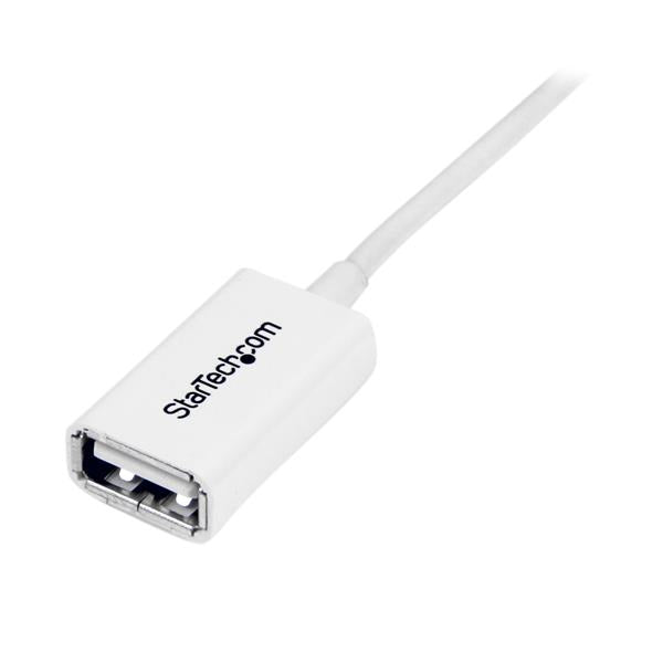 StarTech.com Câble Rallonge USB 3m - Câble USB 2.0 A-A Mâle / Femelle - Blanc