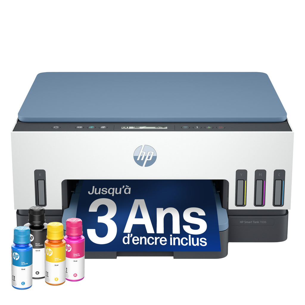 HP Smart Tank 7006 Sans fil All-in-One Couleur Imprimante, Impression recto-verso; copieur, scanner