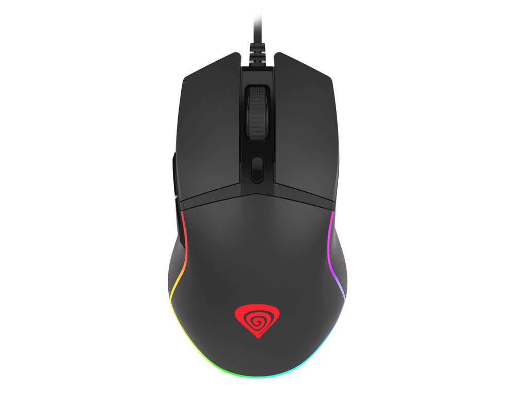 Souris Gaming Krypton 220 pour Droitier, Optique 6400 DPI, USB Type-A, Noir