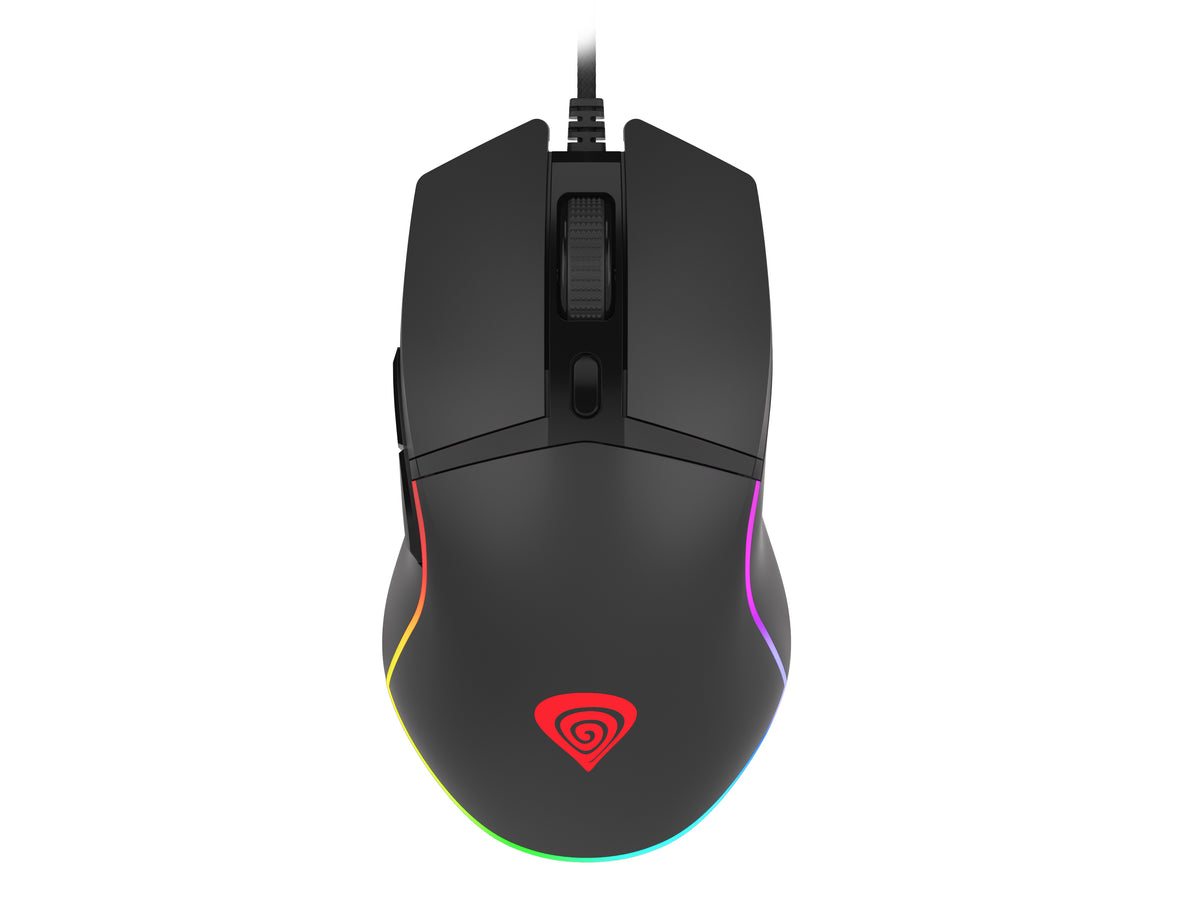 Souris Gaming Krypton 220 pour Droitier, Optique 6400 DPI, USB Type-A, Noir